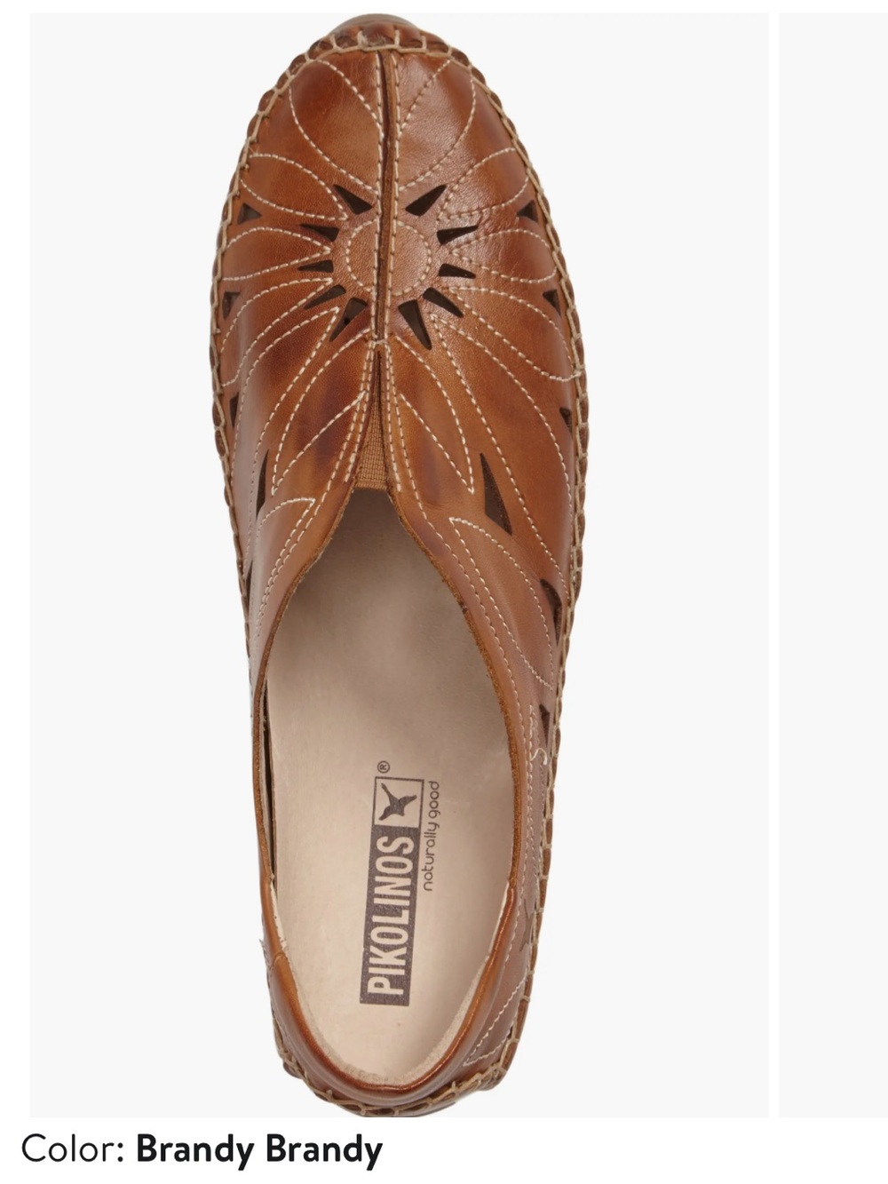 PIKOLINOS Women’s Tan Cutout Leather Loafer